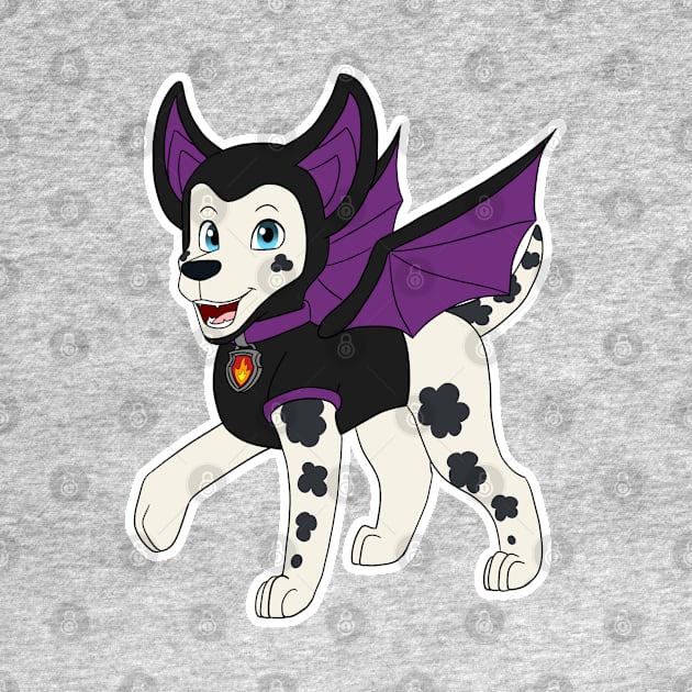 PAW Patrol Halloween Bat Marshall by kreazea